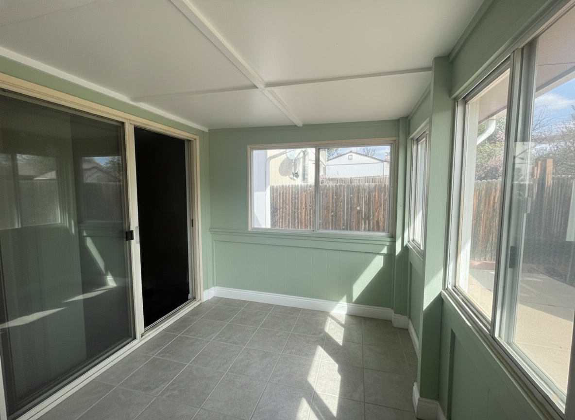 Enclosed Porch After